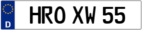 Trailer License Plate